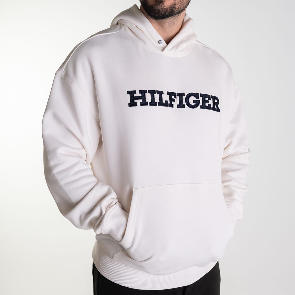 Moletom Tommy Hilfiger Monotype Off-White