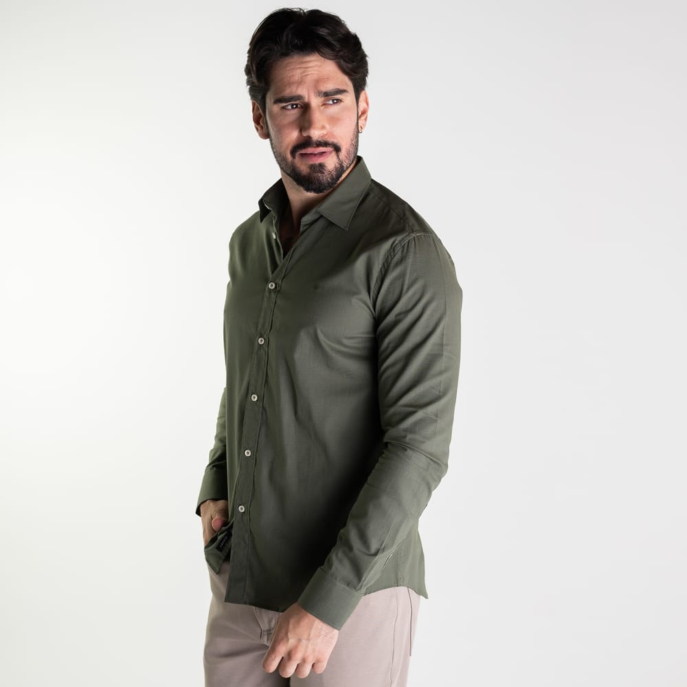 Camisa Aramis Flame Verde Militar