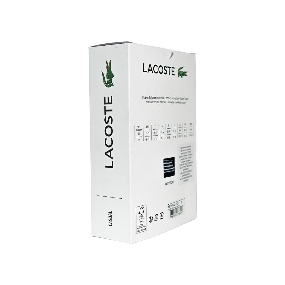 Pack 3 Cuecas Lacoste Cotton Stretch