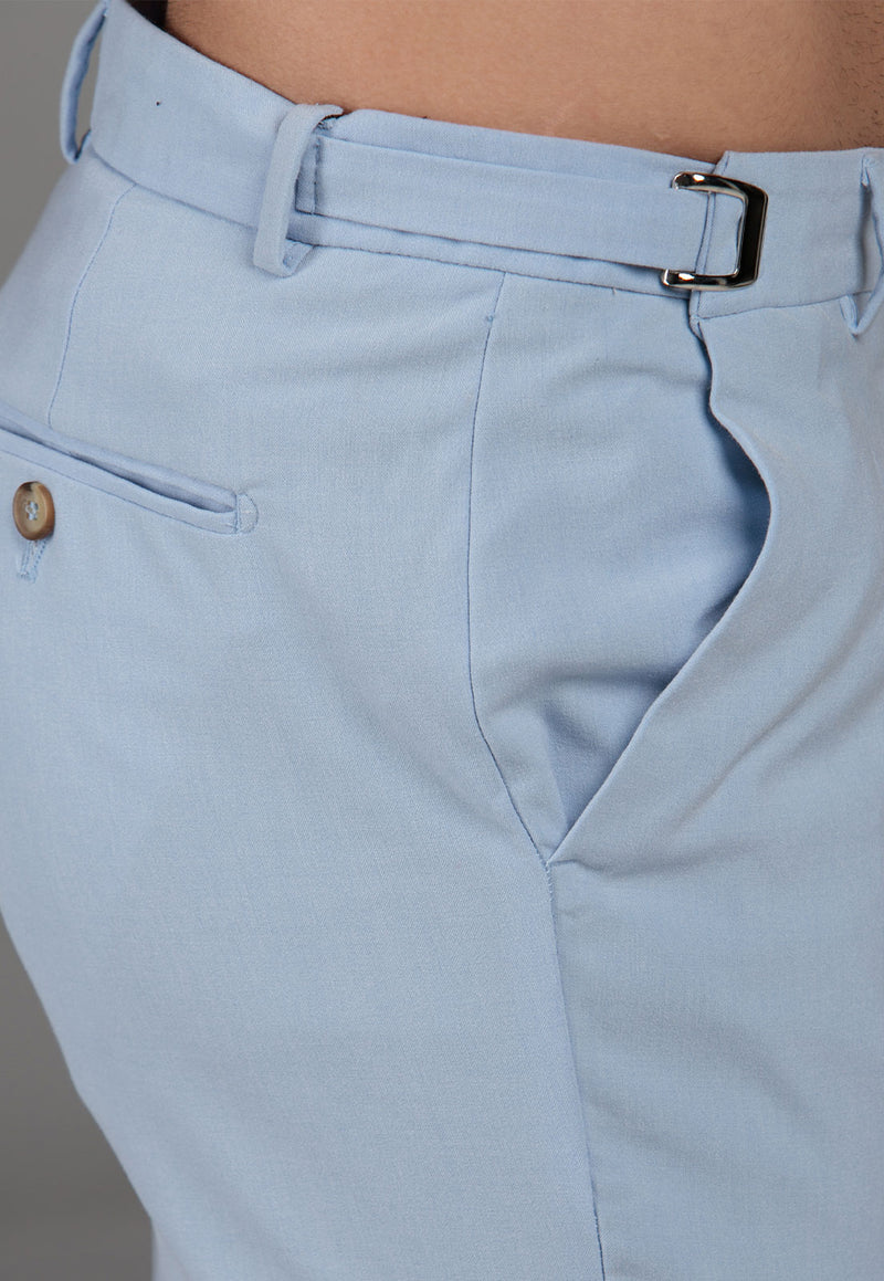 Calça Alfaiataria com Ajuste Azul Claro Skinny