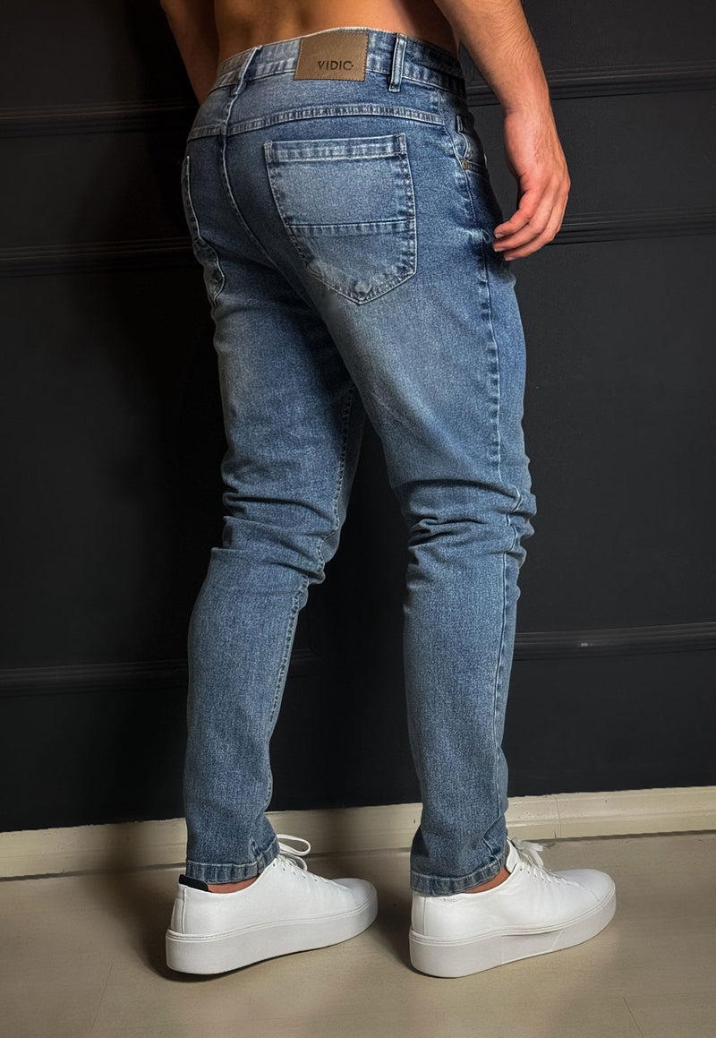 Calça Jeans Slim Vintage