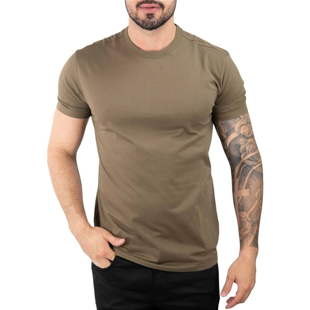 Camiseta Calvin Klein High DeBossed Verde Musgo