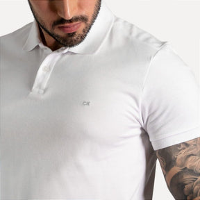 Camisa Polo Calvin Klein Básica Branca