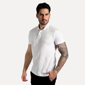 Camisa Polo Calvin Klein Básica Branca