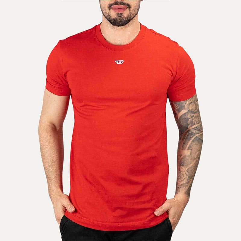 Camiseta Diesel Básica Vermelha