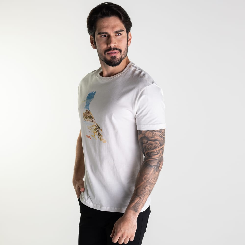 Camiseta Reserva Aquarela Ipa Branca