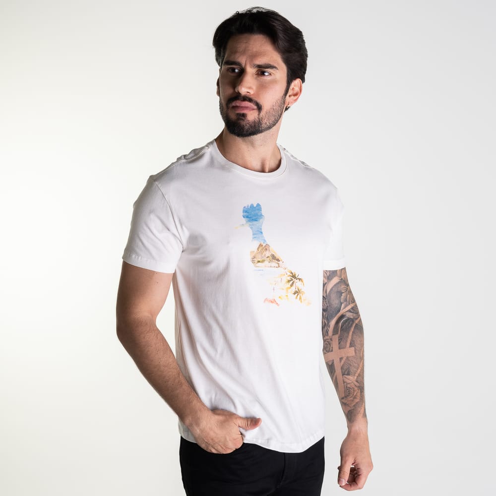 Camiseta Reserva Aquarela Ipa Branca