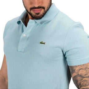 Camisa Polo Lacoste Petit Piquet Classic Azul Turquesa