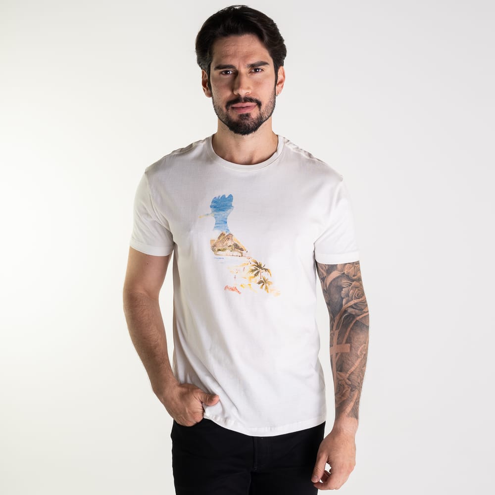 Camiseta Reserva Aquarela Ipa Branca