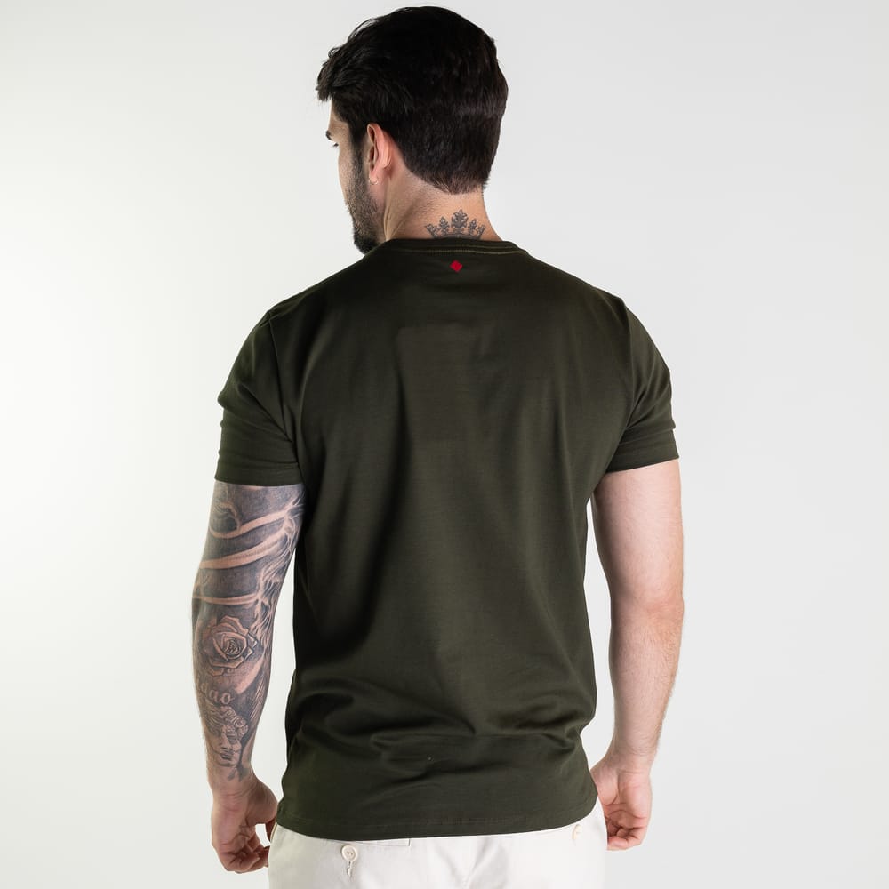 Camiseta Forum Básica Cotton Verde Militar