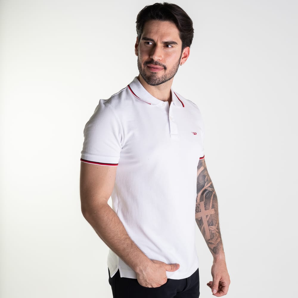 Camisa Polo Diesel D Branca