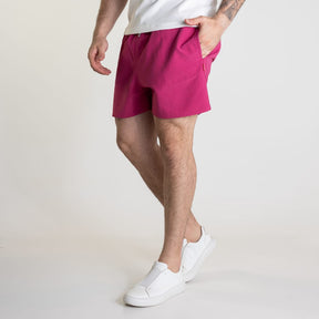 Shorts Beach Reserva Liso Premium Rosa Escuro