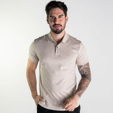 Camisa Polo Aramis Interlock Algodão Pima Bege