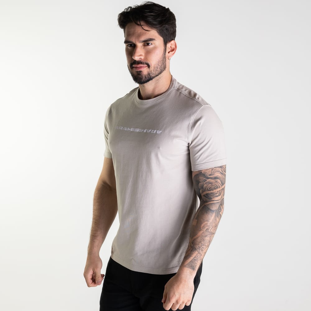 Camiseta Aramis Espelhado Areia