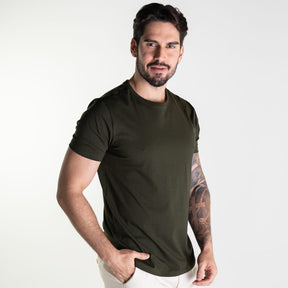 Camiseta Forum Básica Cotton Verde Militar