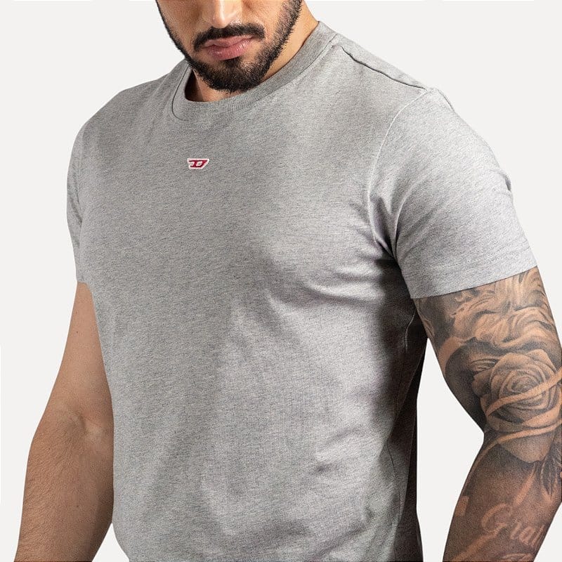 Camiseta Diesel Básica Cinza