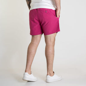 Shorts Beach Reserva Liso Premium Rosa Escuro