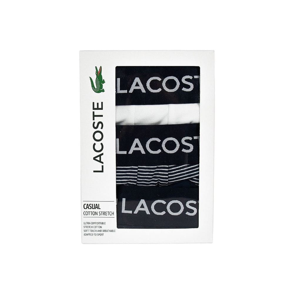 Pack 3 Cuecas Lacoste Cotton Stretch