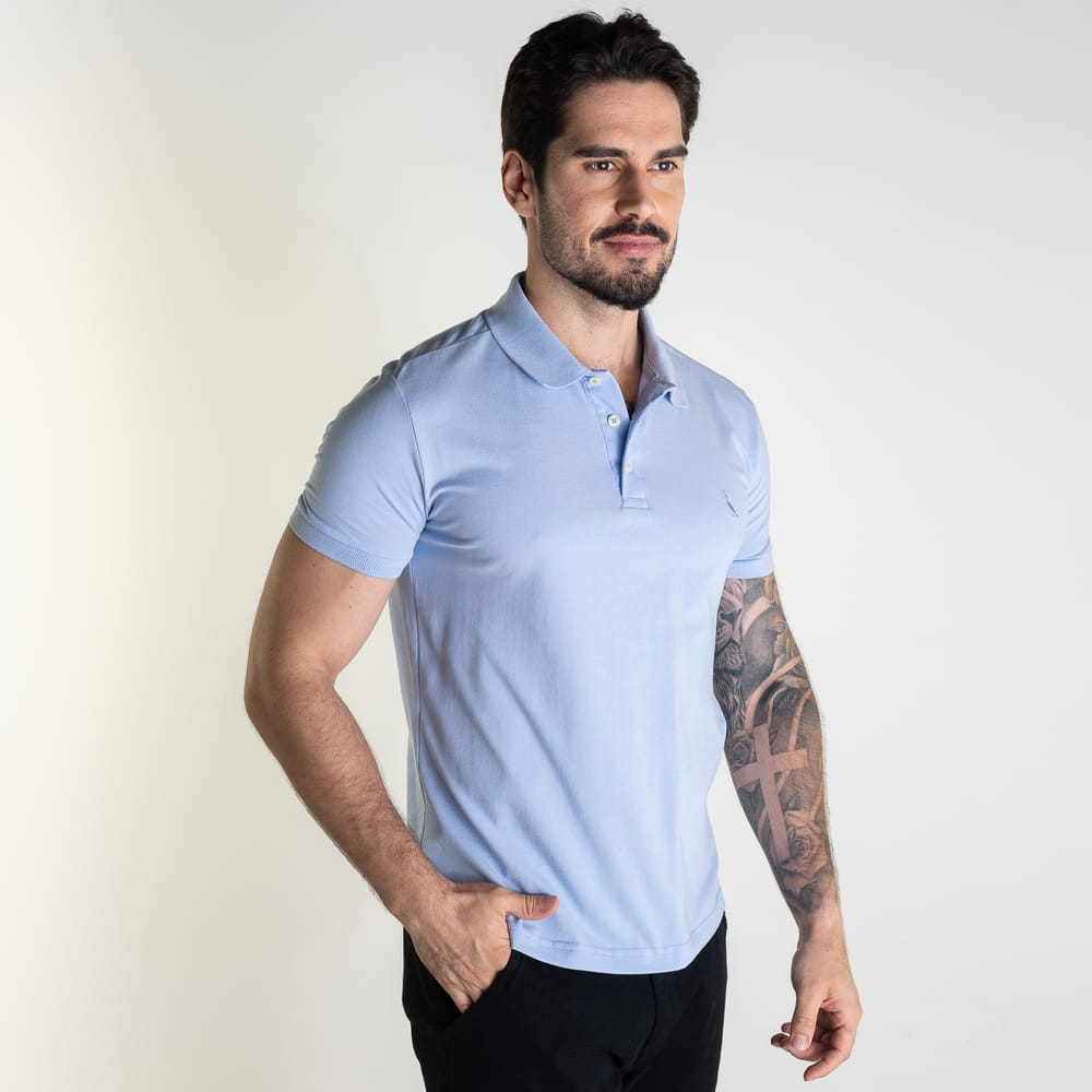 Camisa Polo Reserva Clássica Azul