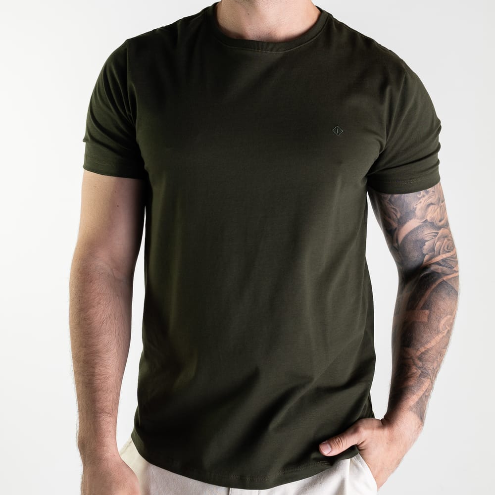 Camiseta Forum Básica Cotton Verde Militar