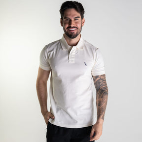 Camisa Polo Reserva Piquet Off White