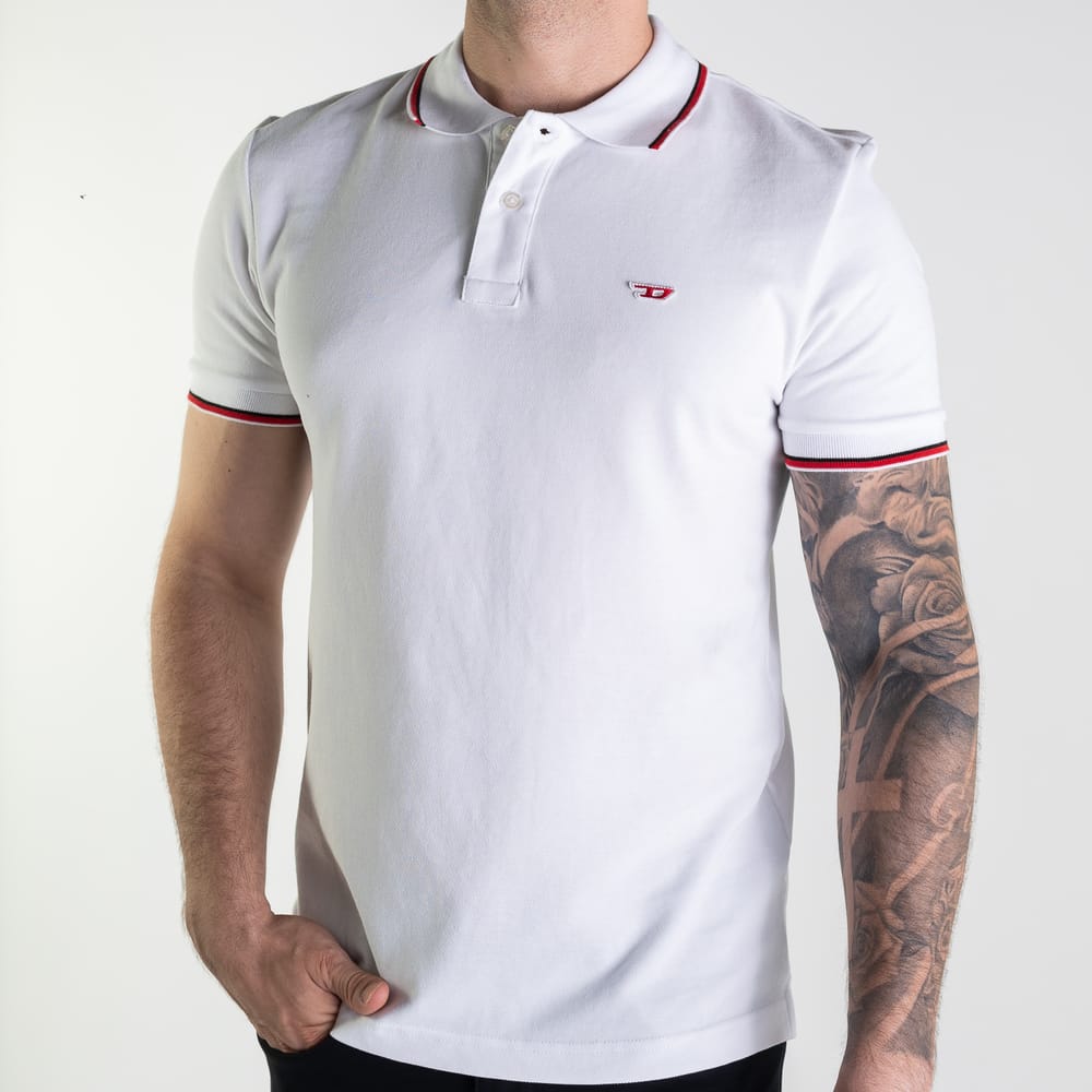 Camisa Polo Diesel D Branca