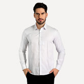 Camisa Calvin Klein Slim Fit Fio Branca