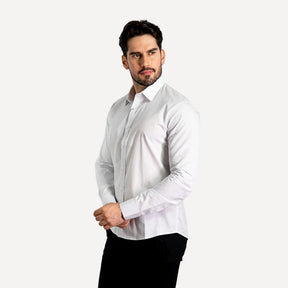 Camisa Calvin Klein Slim Fit Fio Branca