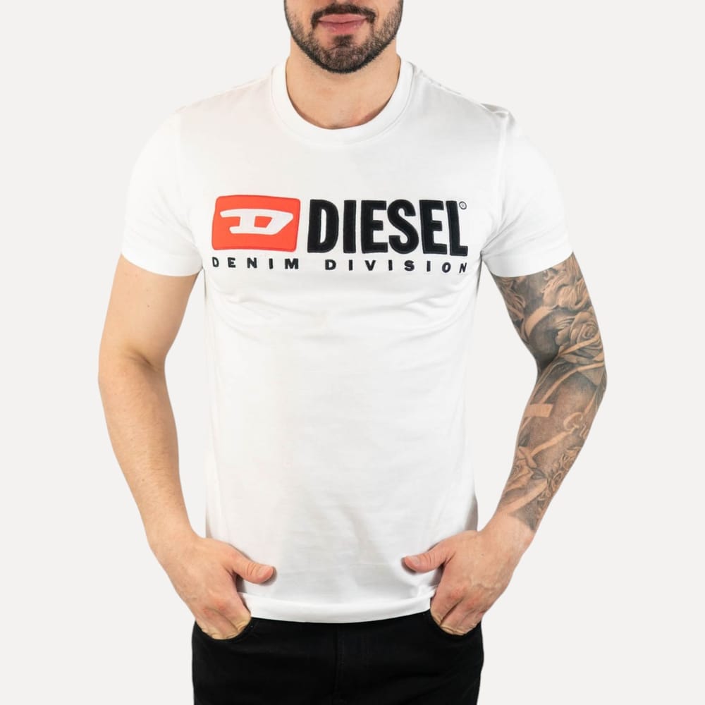 Camiseta Diesel Logo Branca