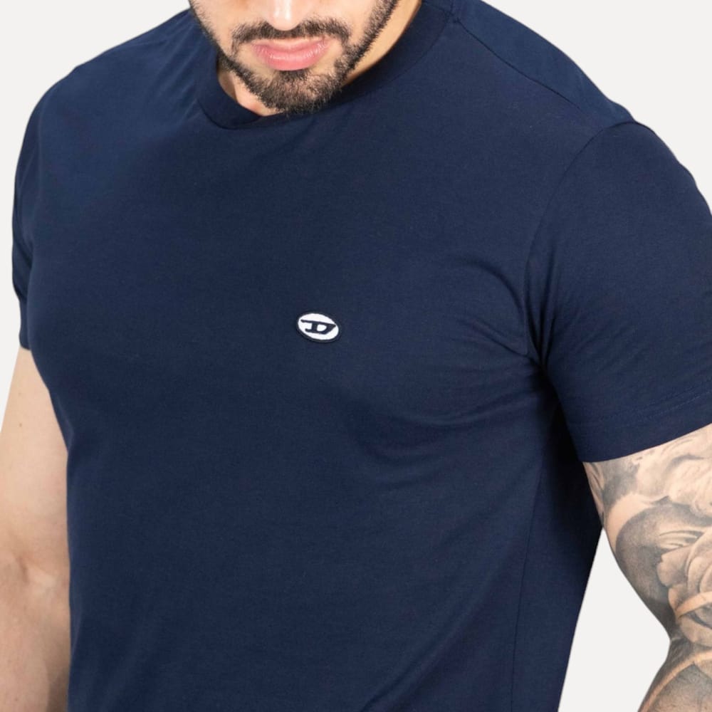 Camiseta Diesel Básica Azul Marinho