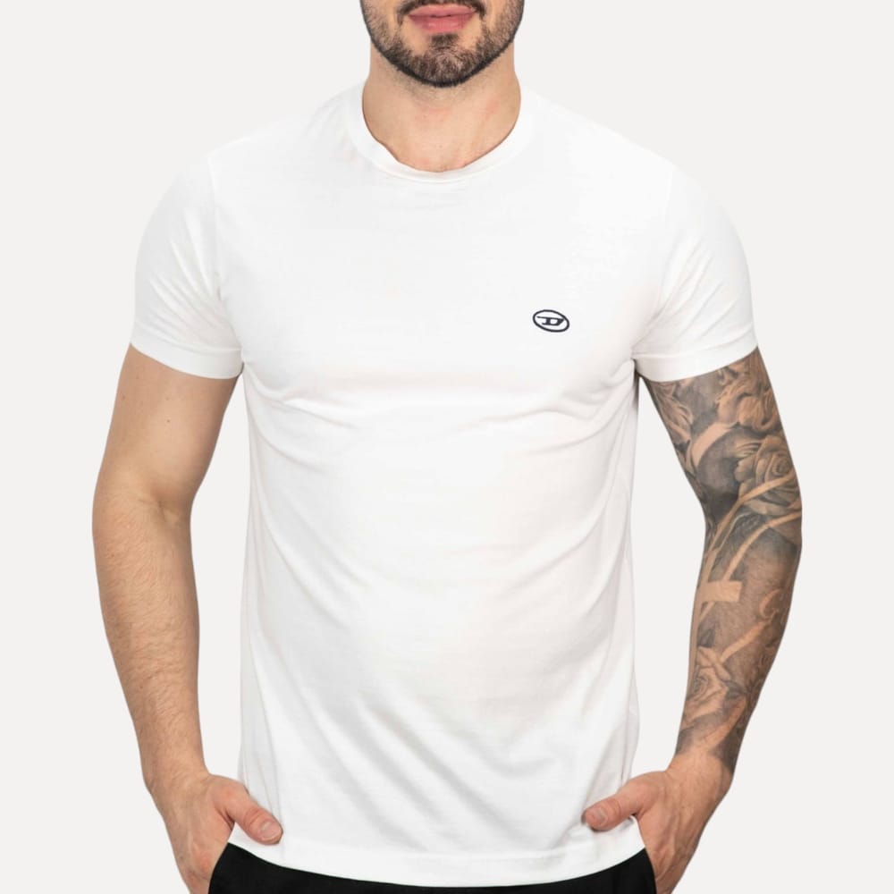 Camiseta Diesel Básica Off White