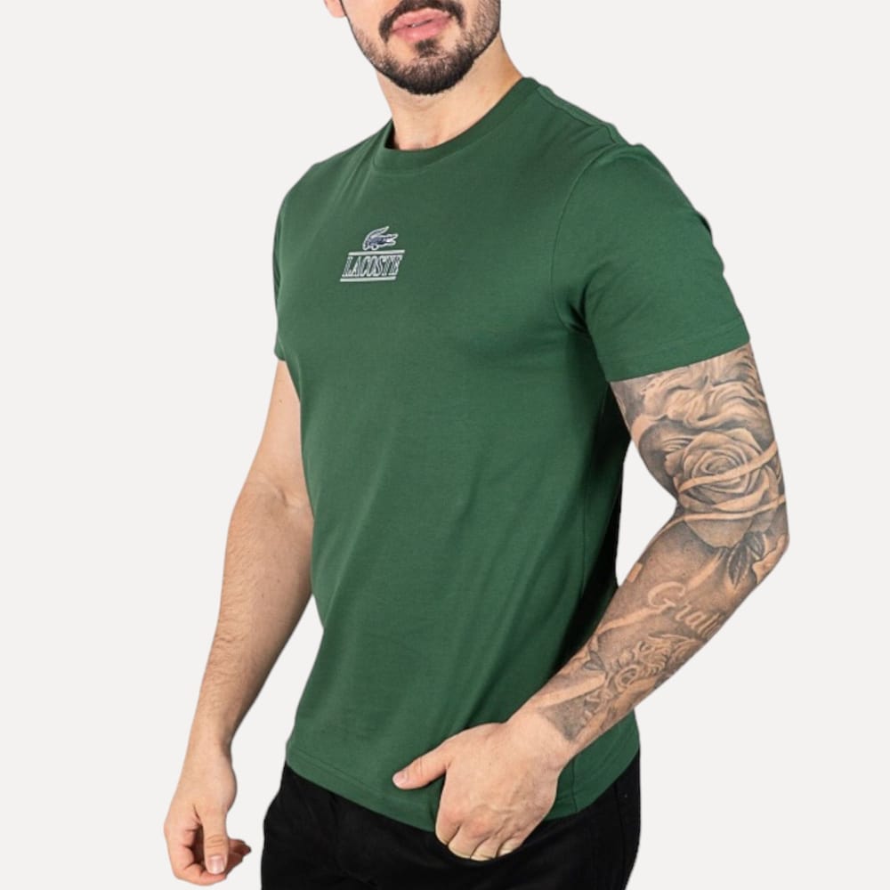 Camiseta Lacoste Algodão Verde