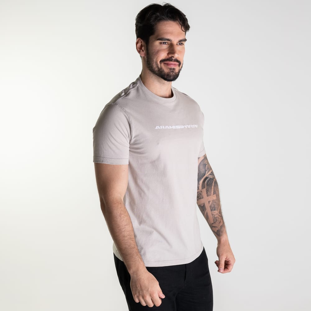 Camiseta Aramis Espelhado Areia