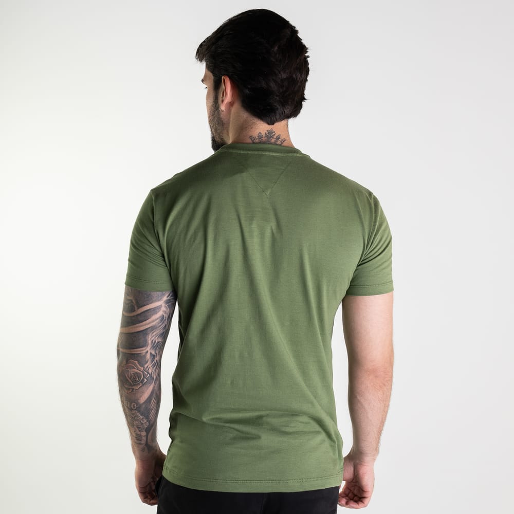 Camiseta Tommy Hilfiger 1985 Verde Oliva