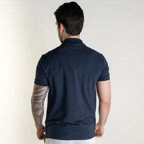 Camisa Polo Pima Reserva Azul Marinho