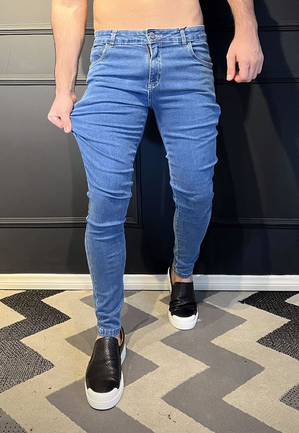 Calça Jeans Skinny Azul Clássico