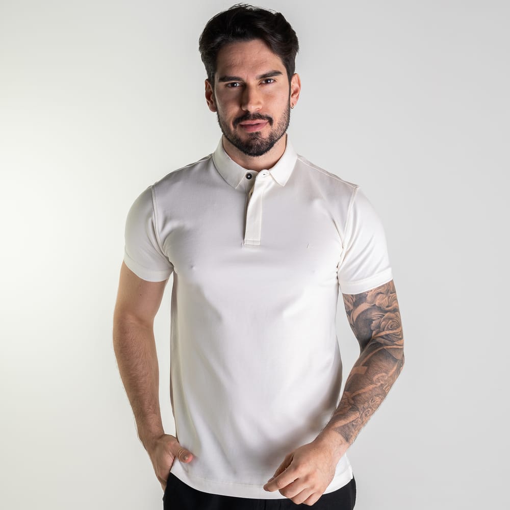 Camisa Polo Aramis Colorfix Branca