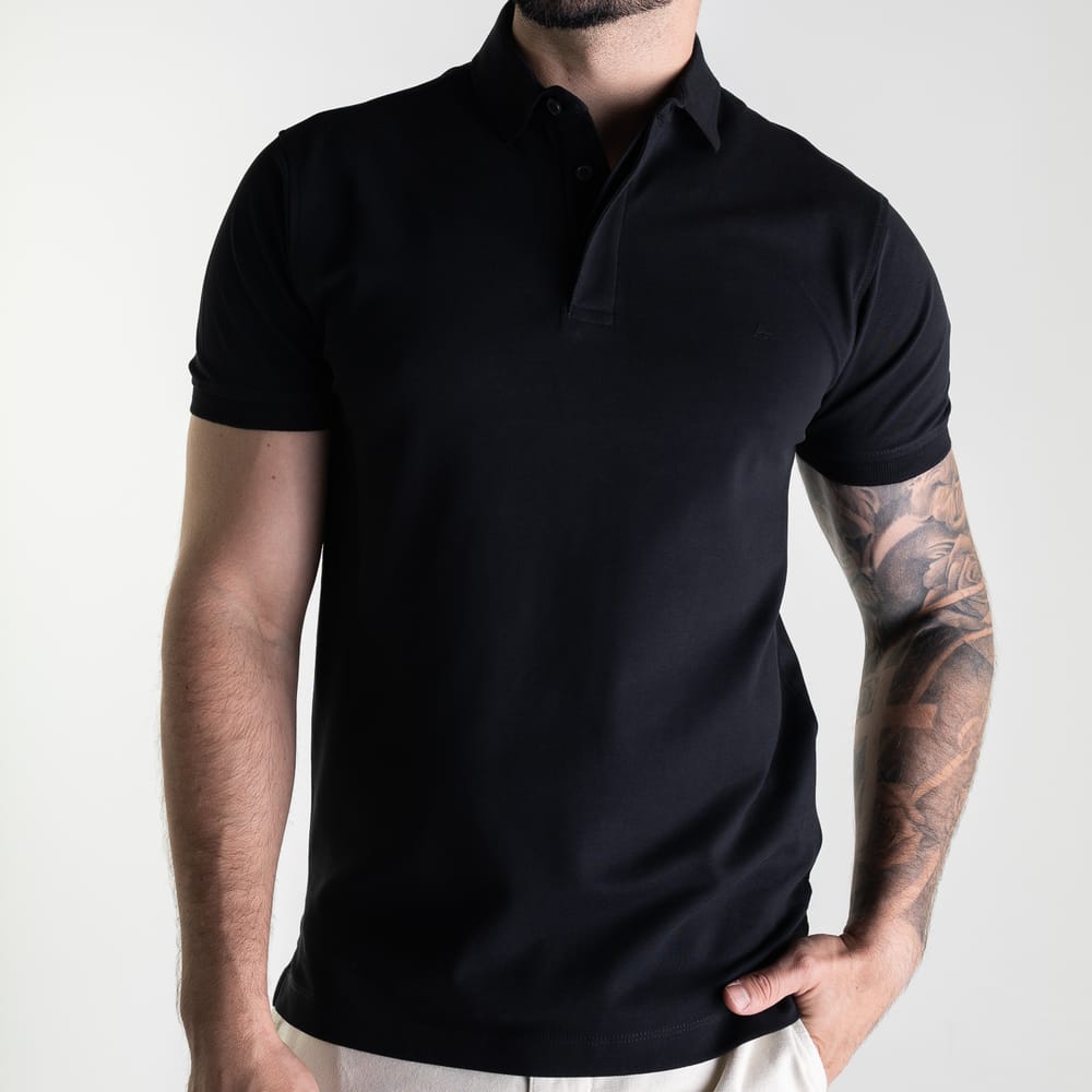 Camisa Polo Aramis Piquet Preto