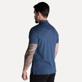 Camisa Polo Calvin Klein Liquid Touch Azul Marinho