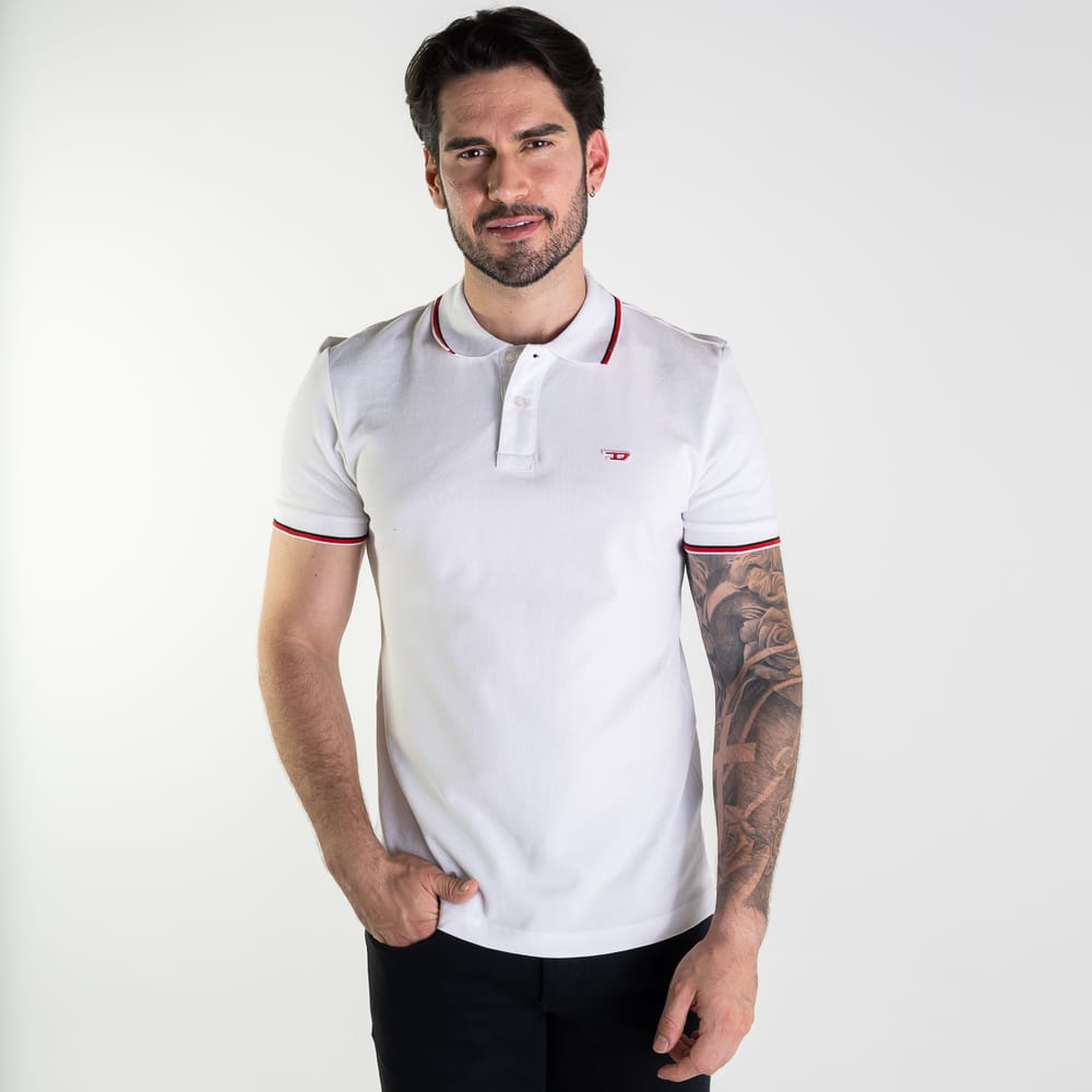 Camisa Polo Diesel D Branca