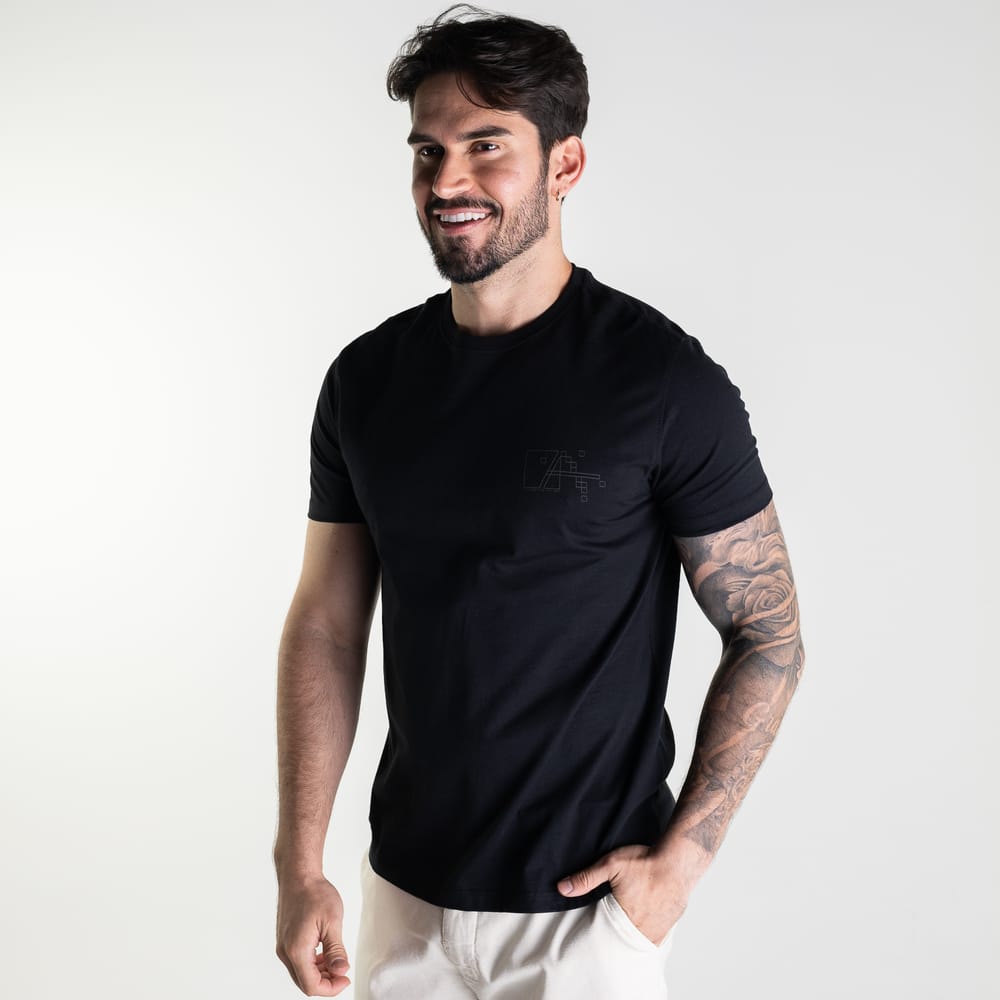 Camiseta Aramis Pixel Preto