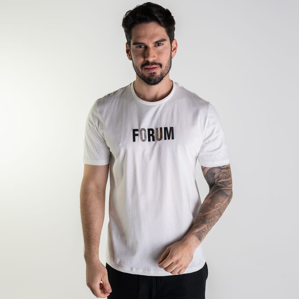 Camiseta Forum Bright Off White