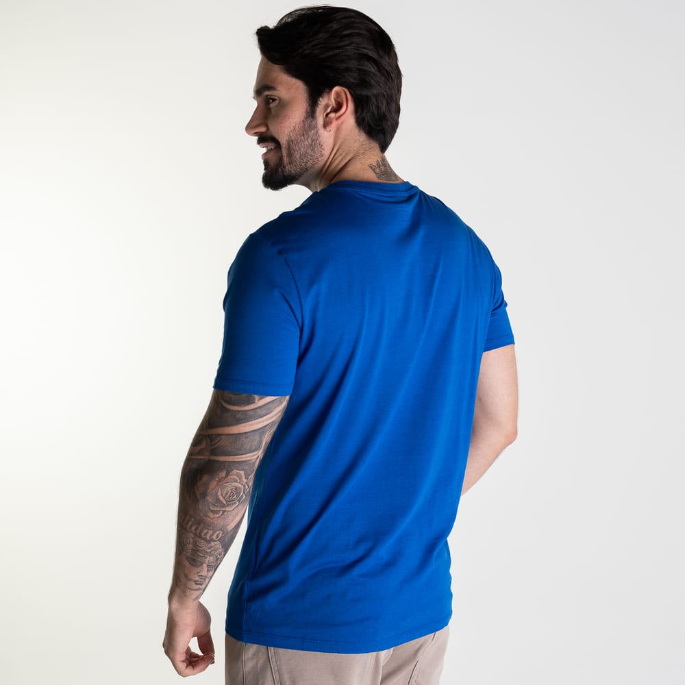 Camiseta Lacoste Algodão Pima Azul