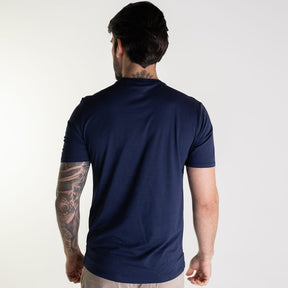 Camiseta Lacoste Algodão Pima Azul Marinho