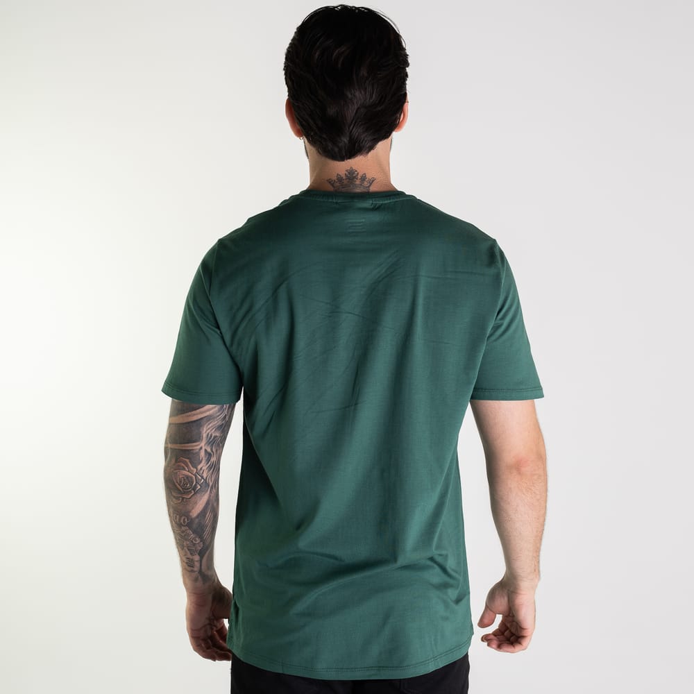 Camiseta Lacoste Algodão Pima Verde Militar