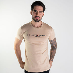 Camiseta Tommy Hilfiger 1985 Bege