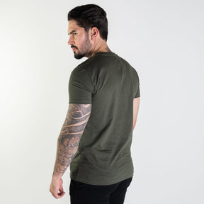 Camiseta Tommy Hilfiger Básica Verde Militar