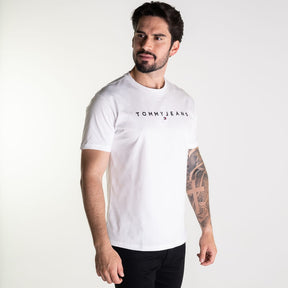 Camiseta Tommy Jeans Linear Branca