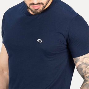 Camiseta Diesel Básica Azul Marinho