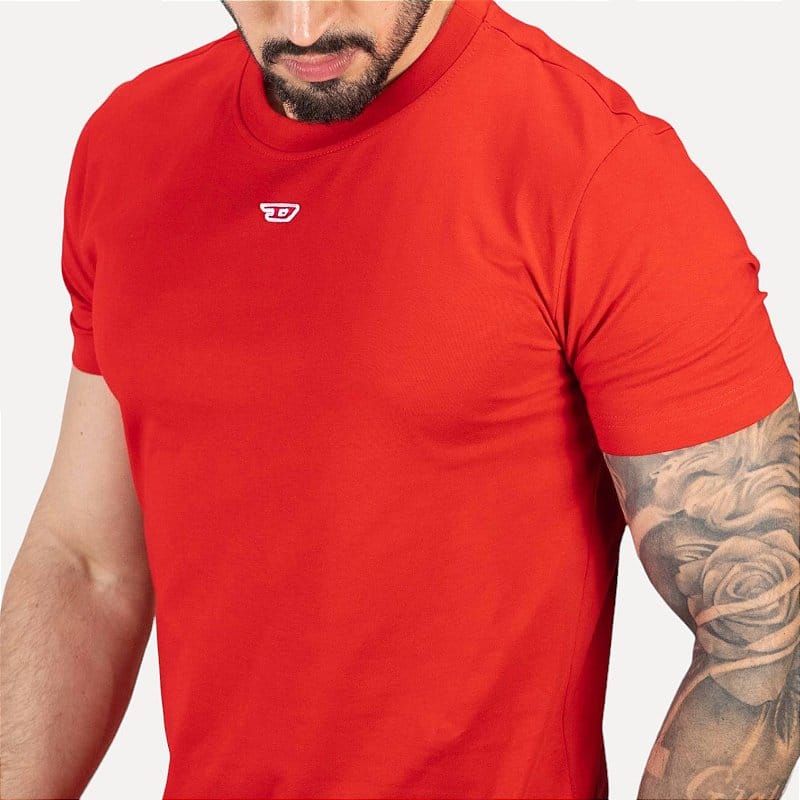 Camiseta Diesel Básica Vermelha